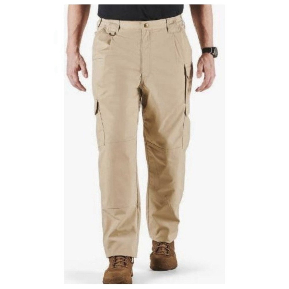 NEW! 5.11 Tactical Pants Mens 42/32 Khaki Cargo Ripstop Workwear Outdoor Hiking